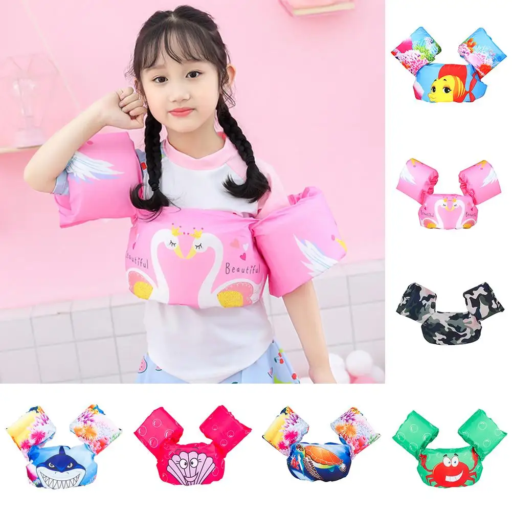 

Baby Kids Arm Ring Life Vest Floats Foam Safety Life Jacket Sleeves Armlets Swim Circle Swimming Rings Cartoon Pattern LifeBuoy