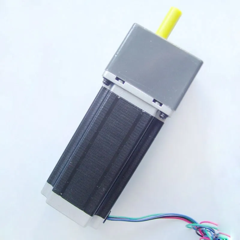 

2pcs/lot 5: 1 10: 1 NEMA23 gear stepper motor 112 mm motor body length Nema 23 stepper reducer