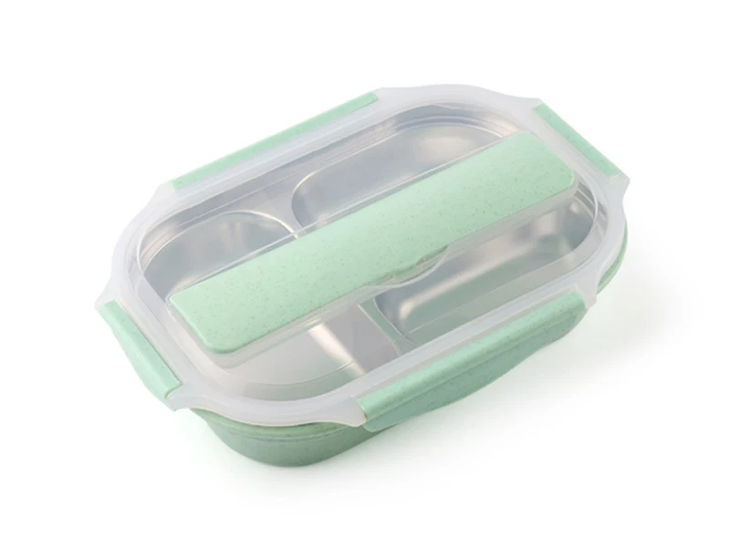 TUUTH 304 Stainless Steel 3 Grids Lunch Box Water Injection Insulation Portable Food Container Box For Kids Picnic Office Worker School B2