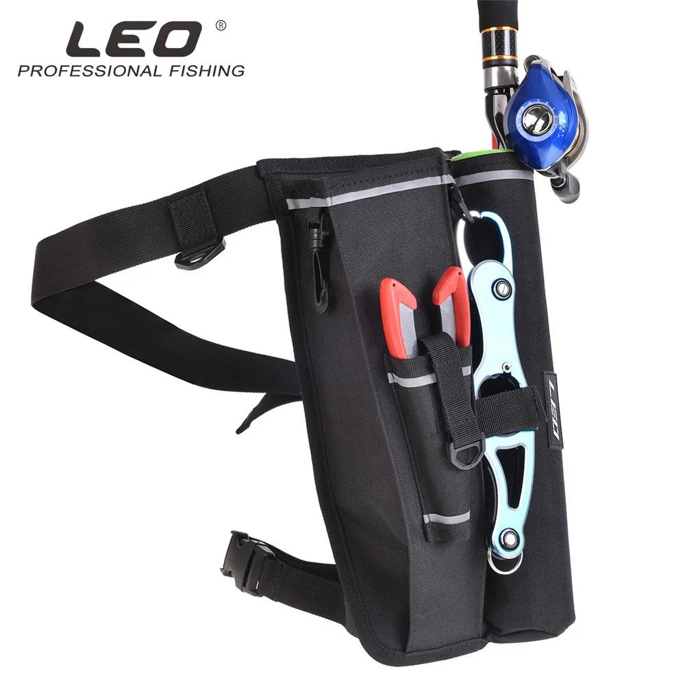 

LEO Outdoor Fishing Bag 600D Oxford Fishing Rod Reel Line Lure Accessory Storage Fish Tackle Bag Multipurpose Men Waist Leg Bag