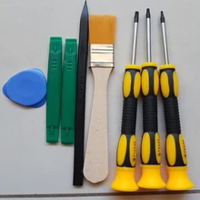 8pcs Prying Tool Kit with Torx T8 T6 T10 Screwdriver and Cleaning Brush Set Repair Tools For Xbox One 360 PS3 PS4