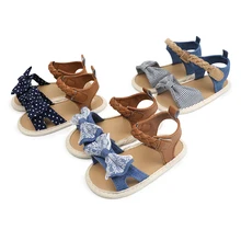 

Baby girls Sandals shoes newborn summer footwear infant shoes for baby Bowknot Anti-slip bebes kids brand 3 Color Available