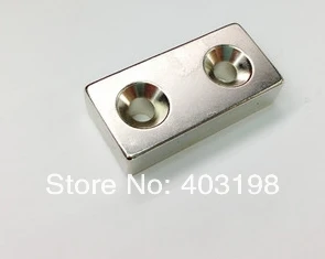 

3pcs/Pack N35 Magnets F40*20*10mm 2 Rings Super Powerful Strong Rare Earth Block NdFeB Magnet Neodymium-Free Shipping