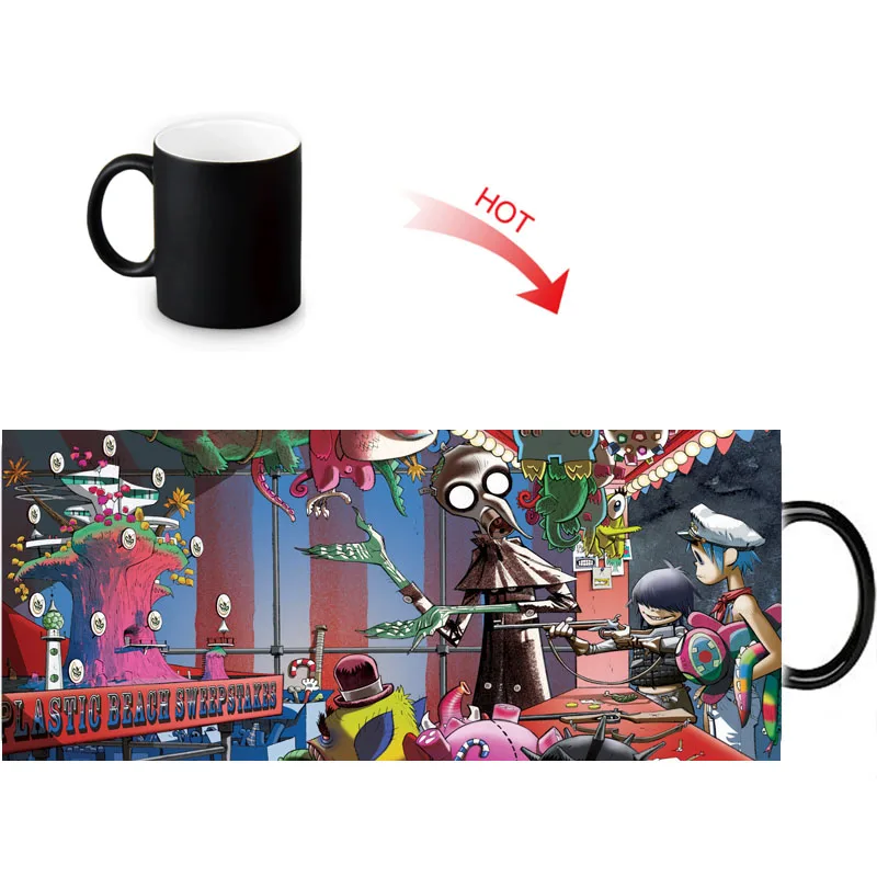 Мультфильм Gorillaz забавные путешествия Morph Кружка 12 унций кофе молоко чай чашки новинка морфинга воды кружки индивидуальные подарок на день рождения