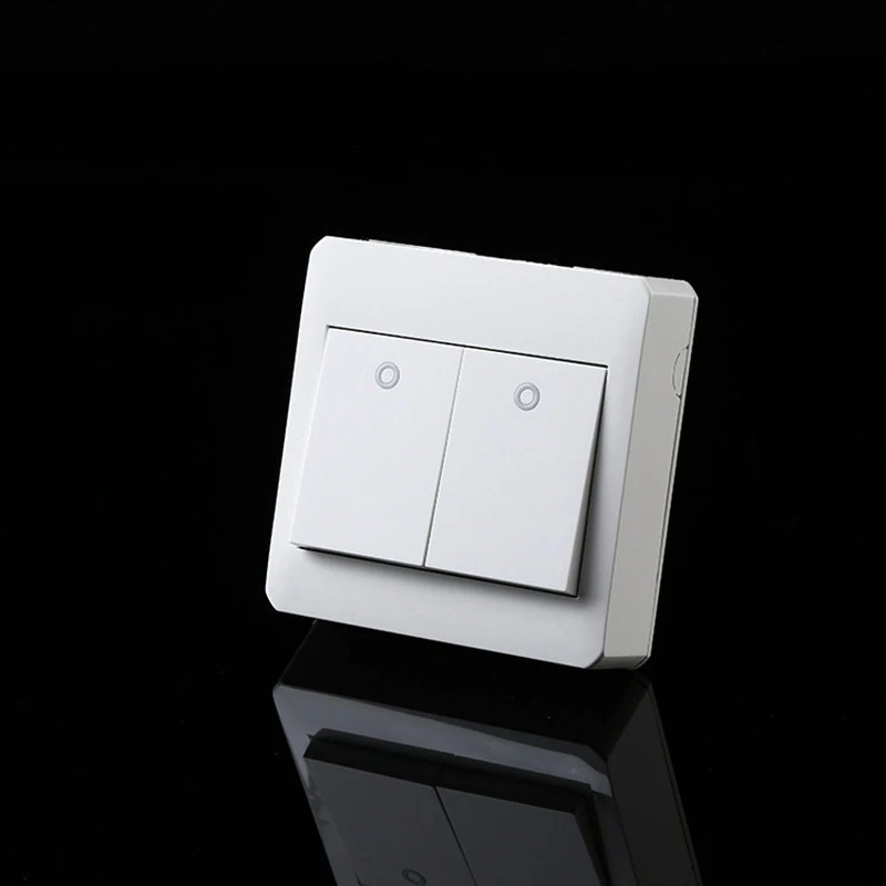 

Free Shipping, Surface Mounted Type Wall Switch 2 Gang 2 Way Control,PC fireproof frame.
