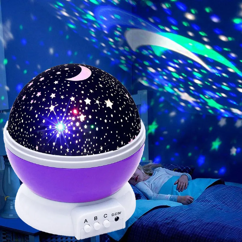 Novelty Luminous Romantic Starry Sky LED Night Light Projector Glowing