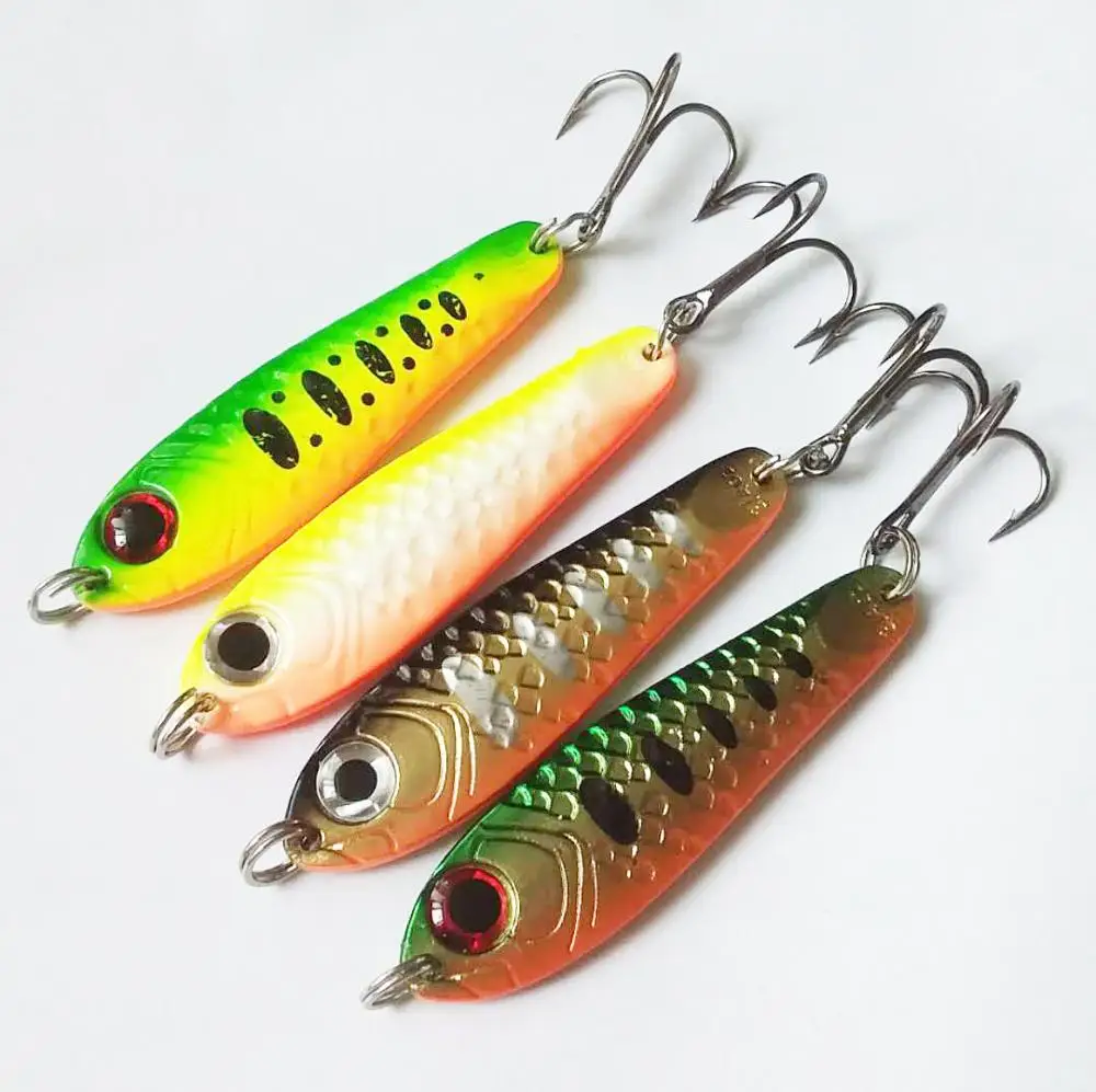 

2pcs Metal Spoon Fishing Lure 65mm 21g Jigging Lures Sea Fishing wobblers tackle Jig Saltwater Spinner Bass Baits Leurre Peche