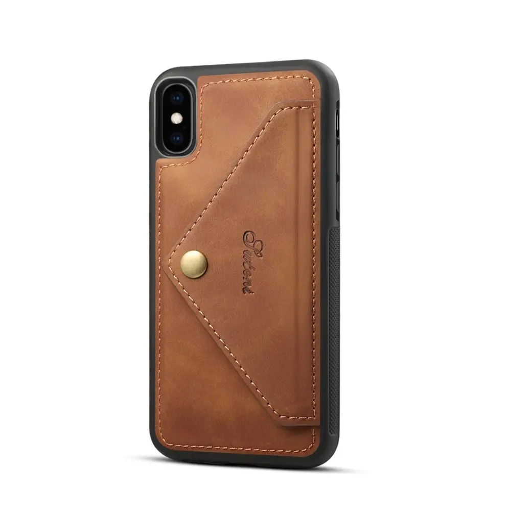Чехол подставка из натуральной кожи для iPhone XS Max XR|Бамперы| |