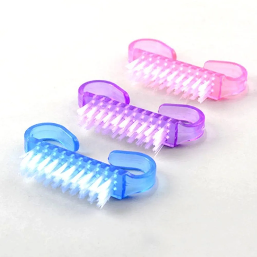 

Top Nail Cleaning Nail Brush Tools File Nail Art Care Manicure Pedicure Soft Remove Dust Small Angle Clean for nail makeup