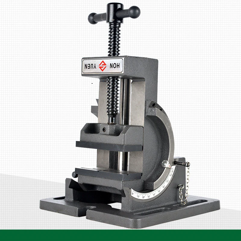 

3 inch Drill Press Tilting Vise Cast Iron Industrial Strength Benchtop Angle Heavy Duty Adjustment 0 to 90 Degree Hand Tools