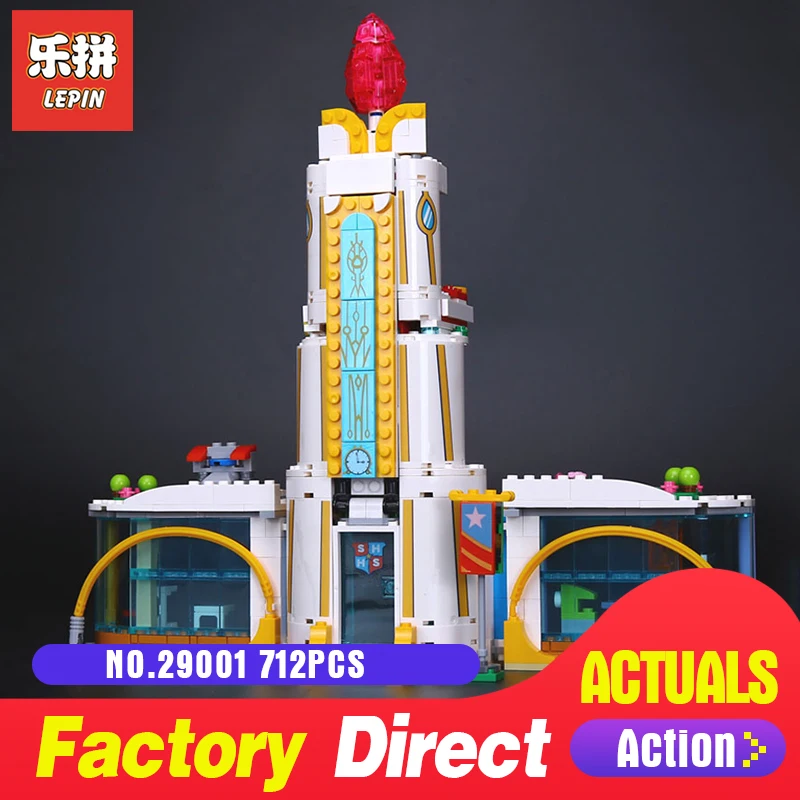 

Lepin 29001 712Pcs Girl Series The Super Hero High School Set Compatible 41232 Building Blocks Bricks LegoINGly Educational Toys
