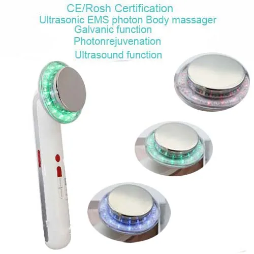 Home Spa Ultrasonic Galvanic Photon Therapy Skin Tigjhten Facial Rejuvenation Beauty Facial Appliance  Free Shipping