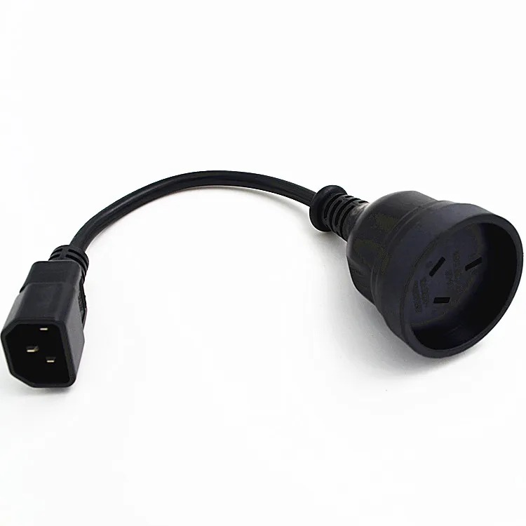 

Free ship High quality UPS to PC IEC C14 3-Pin Aus Australia Power Cable Cord Lead 10cm/0.32ft Adapte,1 pcs