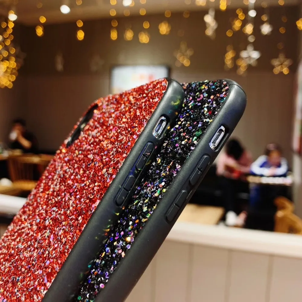 For Xiaomi Redmi Note 8T Cover redmi note 9 pro 8A 9A Luxury Glitter Sequins Shining Case for xiaomi mi POCO X3 NFC phone bags