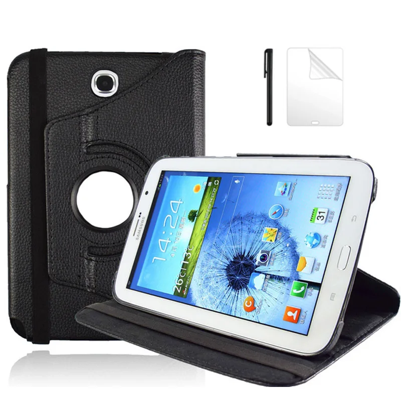

360 Degree Rotating Flip Folio Stand PU Leather Case For Samsung Galaxy Note 8.0 GT-N5100 GT-N5110 8.0 inch Tablet Case +Film