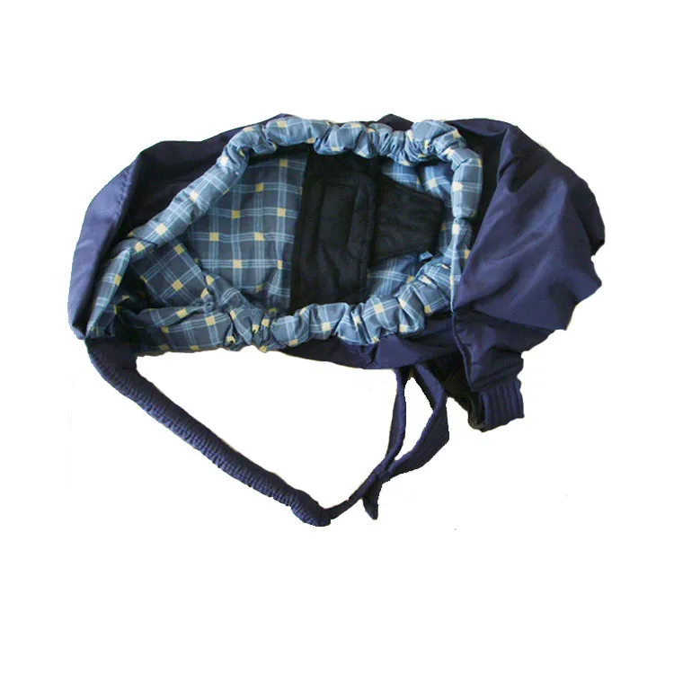 Эргономичная тканевая сумка для новорожденных 0-6 м, рюкзак-кенгуру для переноски ребенка, слинг для переноски, уход за лицом спереди - Цвет: blue plaid
