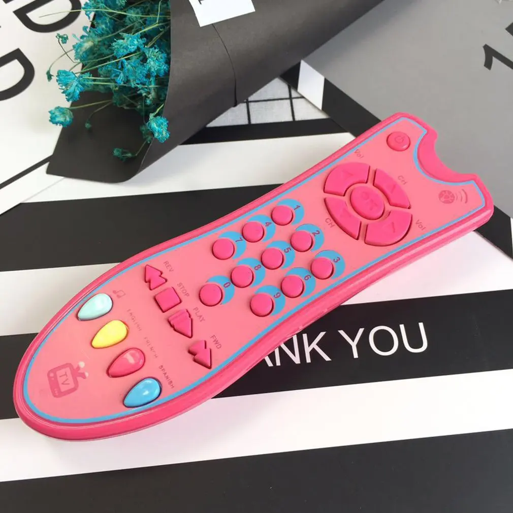 Colorful Music Mobile Phone TV Remote Control Early Educational Toys Electric Numbers Remote Learning Machine Toy Baby Toys Gift