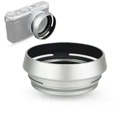 Только сейчас X100 Камера Алюминий 49 мм Переходники объективов кольцо + Металл бленда для Fujifilm X100/X100S/x100t-black серебристые