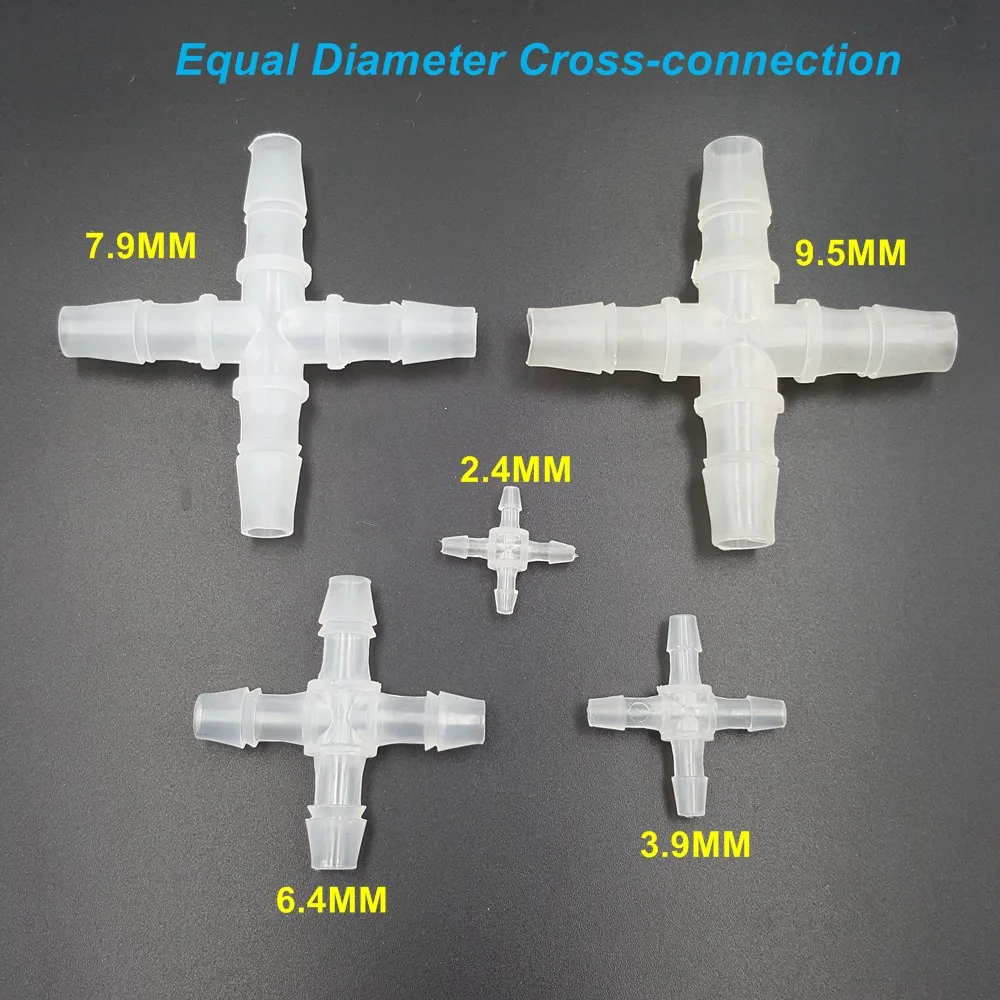 5 шт./лот PE пищевого класса крест-соединение шланга сплиттеры равный диаметр Gladhand для 2-11 мм шланг силиконовая трубка