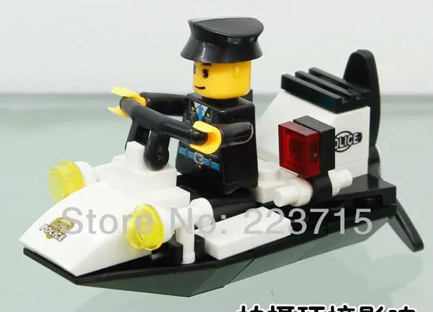 

Free Shipping!*Speed boat* DIY enlighten block bricks,Compatible With other Assembles Particles