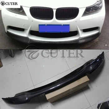 

E90 V style carbon fiber car front bumper lip Spoiler for BMW 3 series 330i E90 M3 bumper body kit 09-12