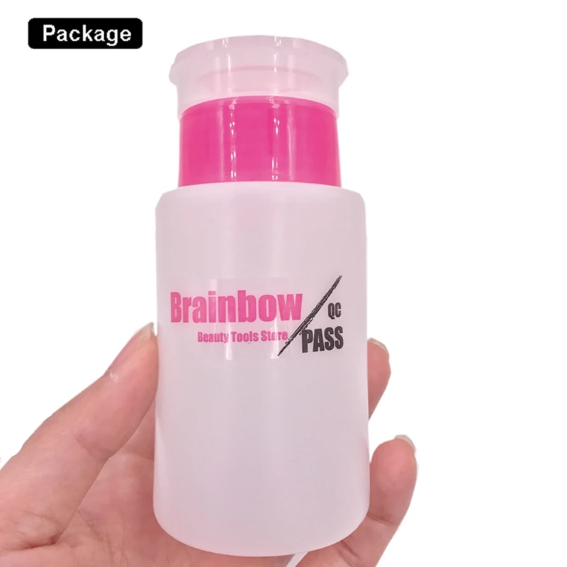 Brainbow 1 шт. диспенсер для полировки ногтей, очиститель для ногтей, пустая бутылка 100 мл, контейнер для жидкости, аксессуары для красоты, инструменты
