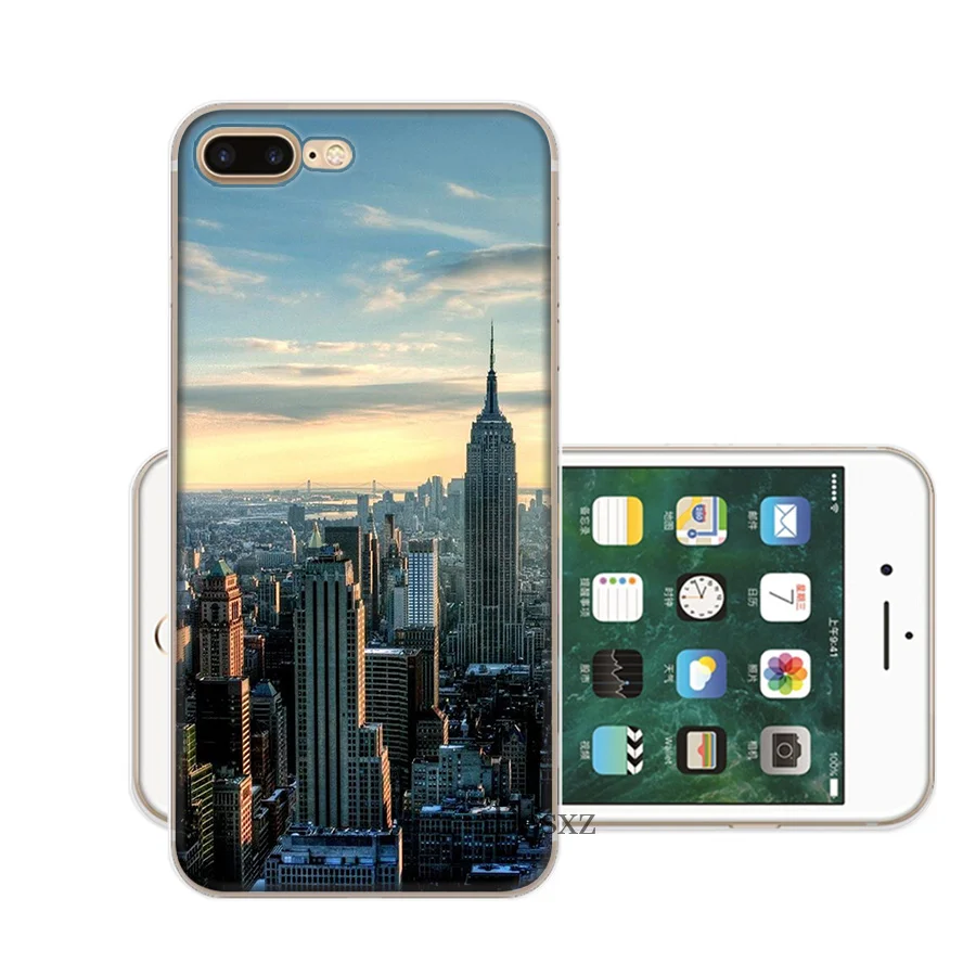 Чехол для телефона NYC Нью-Йорк городской пейзаж для iPhone 8 7 6 6S Plus iPhone 11 Pro X XS XR MAX 5 5S SE - Цвет: 1