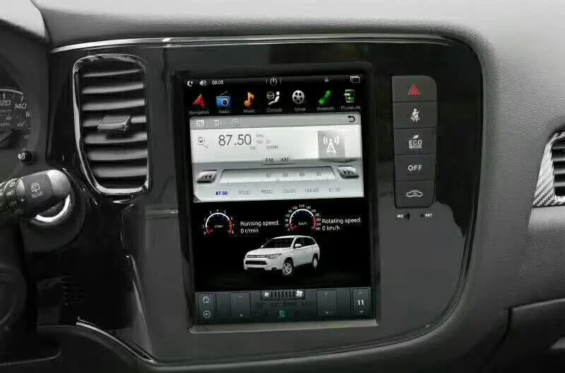 

2018 10.4'' vertical Screen Tesla Style Android 7.1 Car DVD GPS Navigation Radio Audio Player for MITSUBISHI outlander 2014-2016