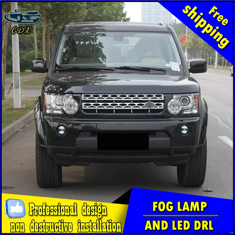 Car-styling LED fog light for Land Rover Discovery LED Fog lamp with lens and LED daytime running ligh for car accessories