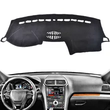 

For Ford Explorer 2011-2018 Dashboard Mat Cover Dashmat Pad Interior Sun Shade Instrument Carpet Anti-UV Car Styling Accessories