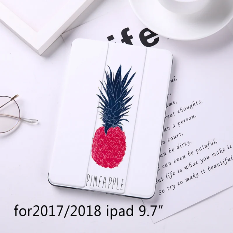 Роскошный Магнитный чехол-книжка с сердечком и фруктами для Apple iPad 9," чехол для iPad 9,7" из искусственной кожи складной чехол-книжка для планшета - Цвет: B200124-WIP