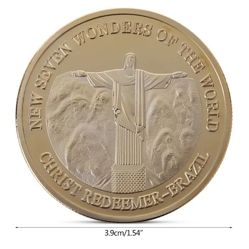 

Jesus Christ statue Commemorative Coin Collection Gift Souvenir Art Metal Antiqu