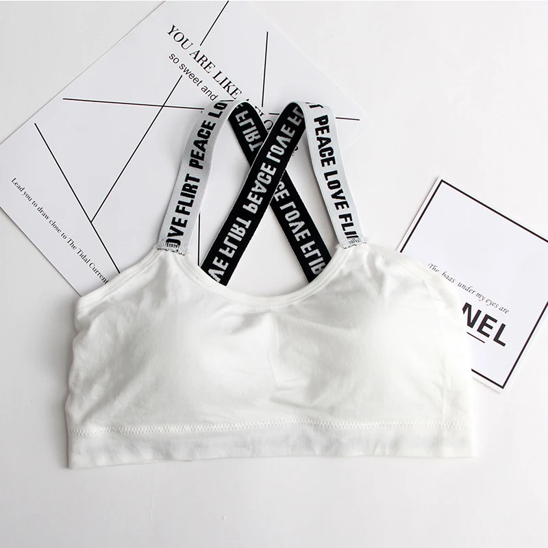 Women Sport Bra Fitness Top Letters Yoga Bra For Cup A-D Black White Running Yoga Gym Fitness Crop Top Push Up Sports Bra