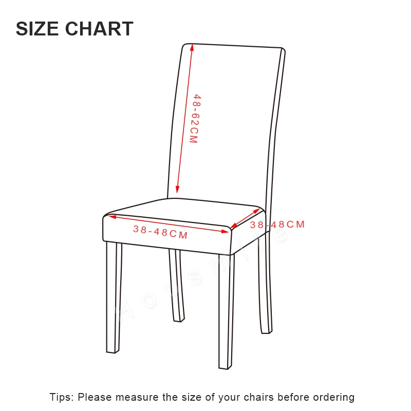 1PC Geometric Chair Cover for Dining Room Elastic Universal Seat Chair Covers Slipcovers for Kitchen Wedding Banquet Home Decor 2
