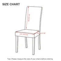 1PC Geometric Chair Cover for Dining Room Elastic Universal Seat Chair Covers Slipcovers for Kitchen Wedding Banquet Home Decor 2