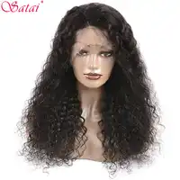 Water Wave Lace Frontal Human Hair Wigs For Women Pre Plucked Peruvian Remy Hair Lace Frontal Wig 13x4 Bleached Knots Baby Hair