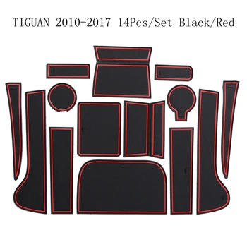

Luminated Anti-slip Cup Sticker Gate Slot Pad Door Groove Mat for Volkswagen Tiguan 2010 2011 2012 2013 2014 2015 2016 2017