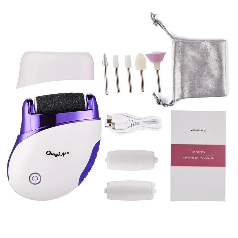 

Electric Foot File Pedicure Machine Callus Remover USB Rechargeable Foot Care Hard Dry Dead Cuticle Skin Remover 3 Rollers 35