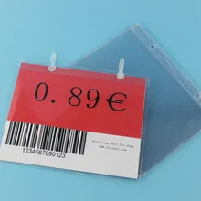 150*120 мм 100 шт супермаркет ПОП полка крюк этикетка держатель ценник знак билета случае вешалка Этикетка Рамка