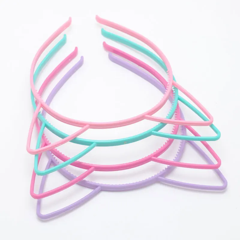 4 шт./лот прелестные модные туфли Кот уха Hairbands Для женщин девушек Зубы волос Группа Головные уборы оголовье аксессуары для волос - Цвет: Pink Blue Rose L