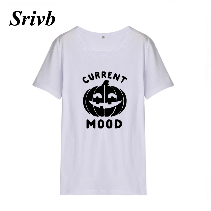 

Srivb Current Mood Women Tops Short Sleeve Femme Punk Rock Tumblr Kawaii Women T Shirt 2018 Summer Cotton T Shirt Women Harajuku