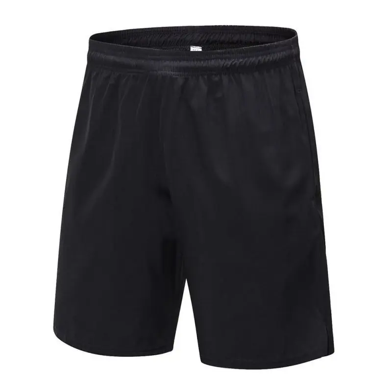 Мужские баскетбольные спортивные шорты для бега, баскетбольные шорты, быстросохнущие дышащие Однотонные эластичные спортивные шорты для мужчин imsb - Цвет: Черный
