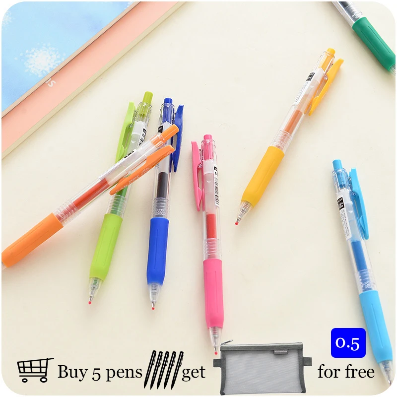 Smooth Colorful Zebra Gel Pen JJ15 Sarasa Push Clip 0.5 mm 20 Colors Available Student Pen Writing Supplies