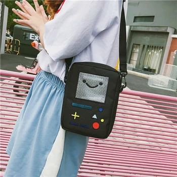 

Mnycxen Zipper Women Canvas Messenger Bag Canvas Shoulder Bags New Small Square Bag Female Students School Bags Handbags A20