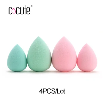 

Cocute 4Pcs/lot Face Makeup Sponge Powder Cosmetic Puff Foundation Sponge Facial Beauty Concealer Make up Sponges Tools
