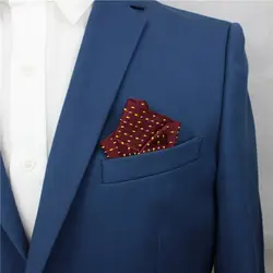 Формальные Для мужчин полосатой ткани полиэстер платок жаккард Бизнес свадебный сундук Полотенца Hanky нежный Для мужчин вечерние костюм