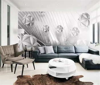 

Low Price For Wallpaper 3d cube sphere expansion space modern minimalist 3D Wall Paper Home Decor Custom