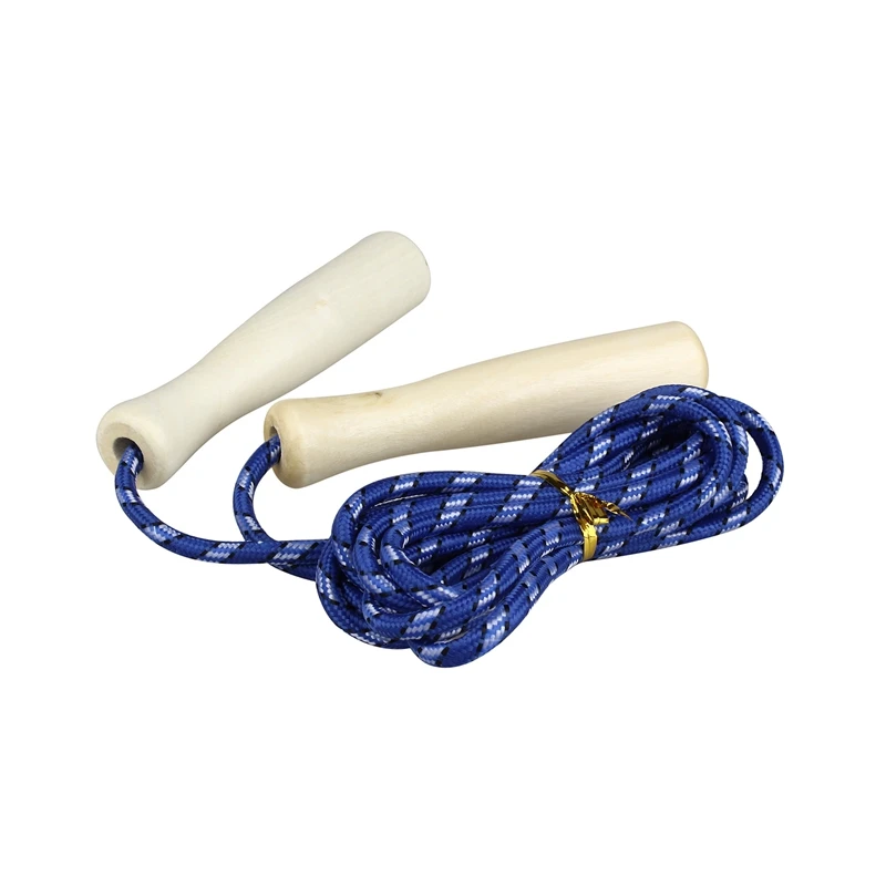 SODIAL(R) Jumping Skip Rope фитнес-Тренировка скорость Скакалка с деревянными ручками