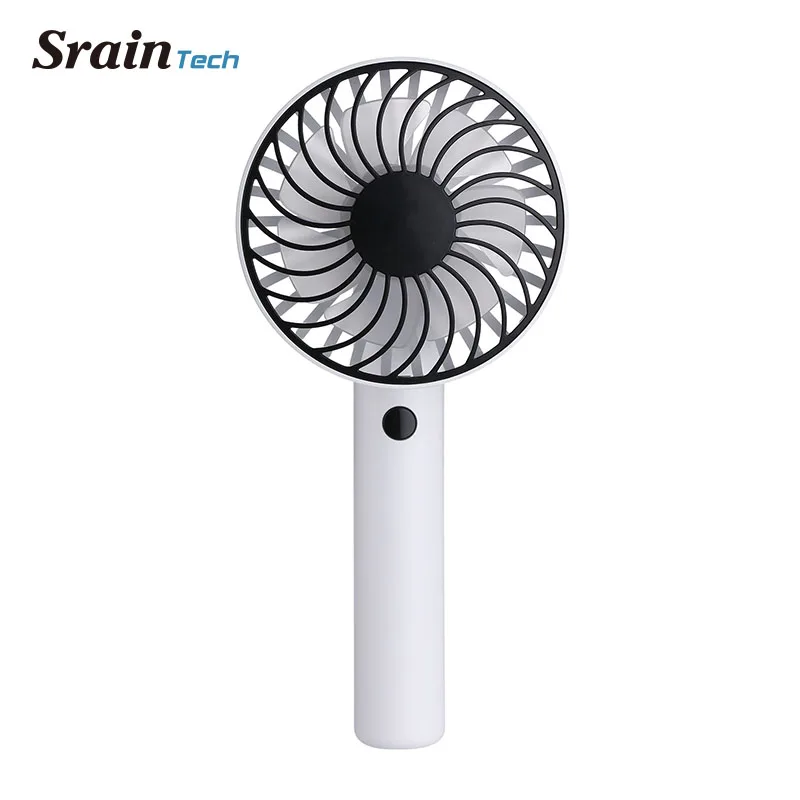 

SrainTech Portable Rechargeable Handheld Mini Fan With 1200mAh Battery Angle Adjustable USB Hand Fan 3 Colour Choose