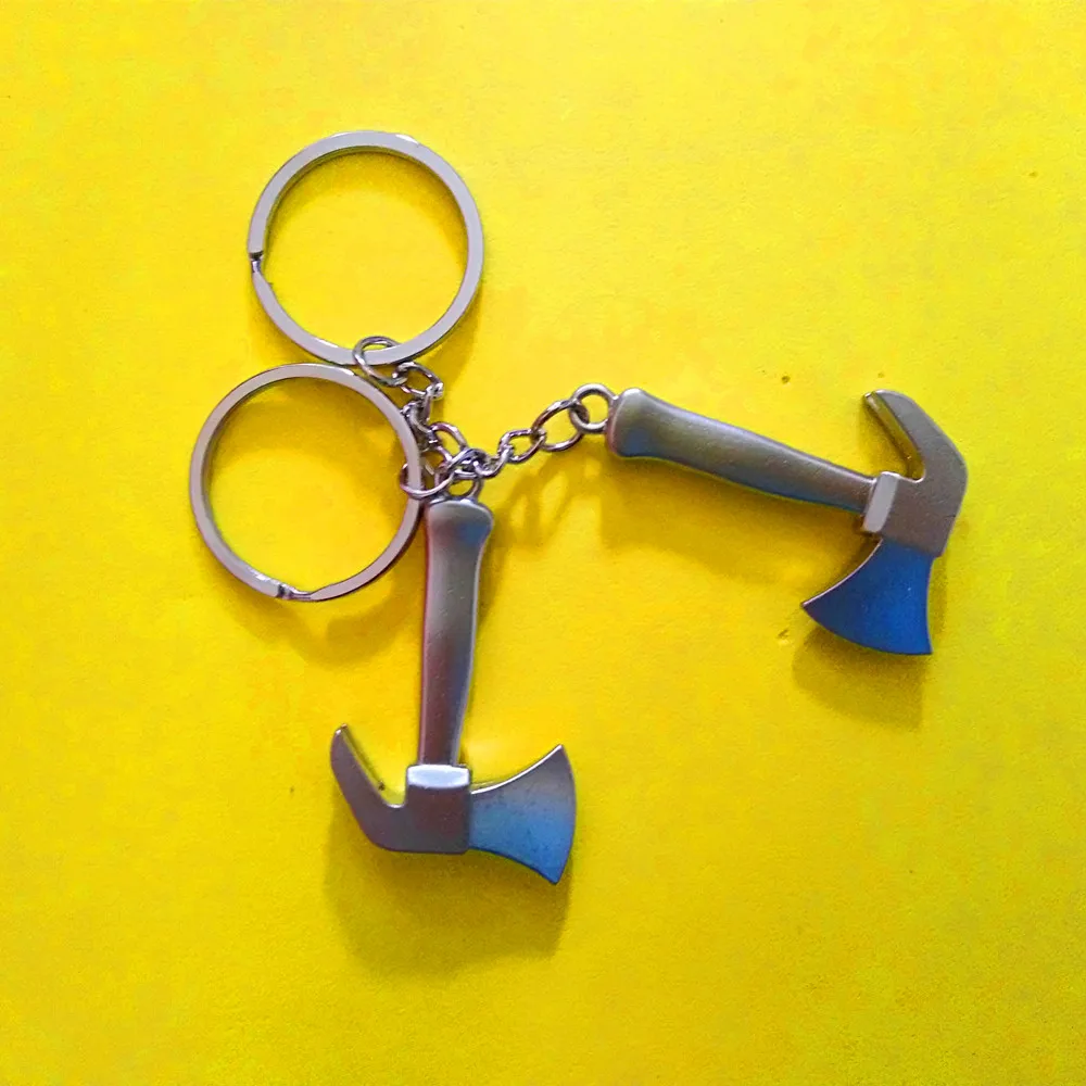 30 Pcs Mini tool keychains axe keyring hatchet keychain metal keychain zinc alloy key ring tool